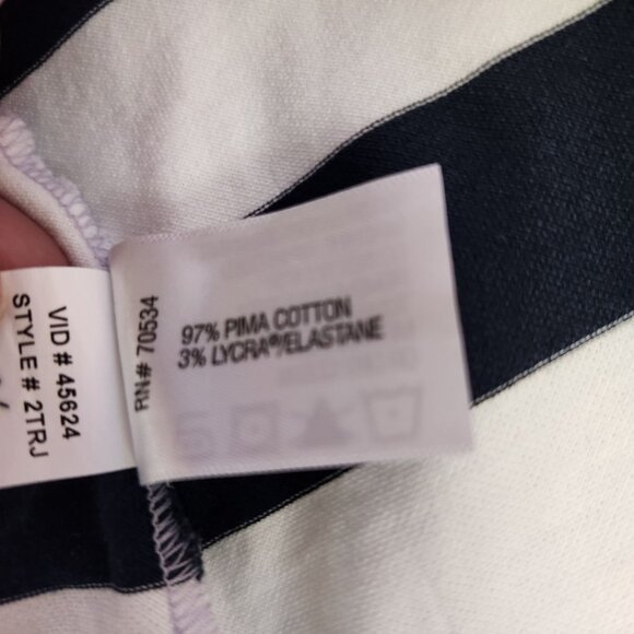 Orvis women's S Purple Striped Short Sleeve Pullover Polo 2182 - Picture 5 of 8